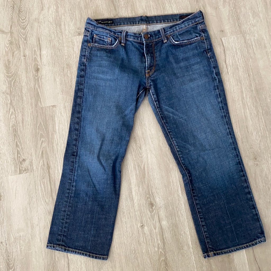 Citizens Of Humanity Straight Leg Low Rise Cropped Jeans Size 30